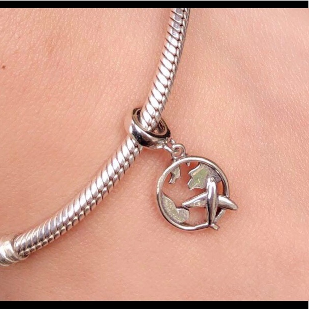 925 Around The World Charm